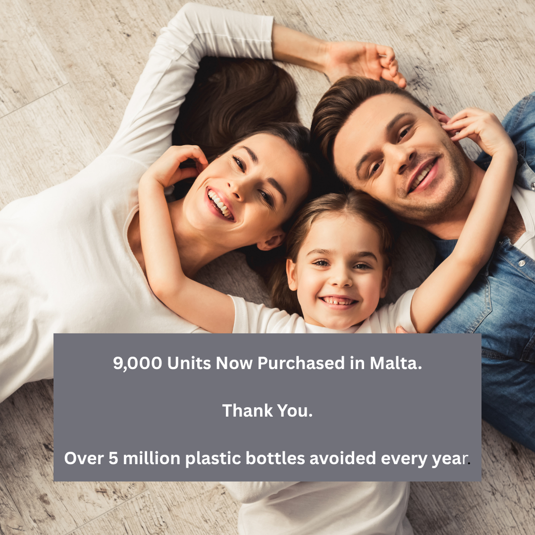 9,000 Filters Sold in Malta: A 5-Million Plastic Bottle Victory for Our Islands