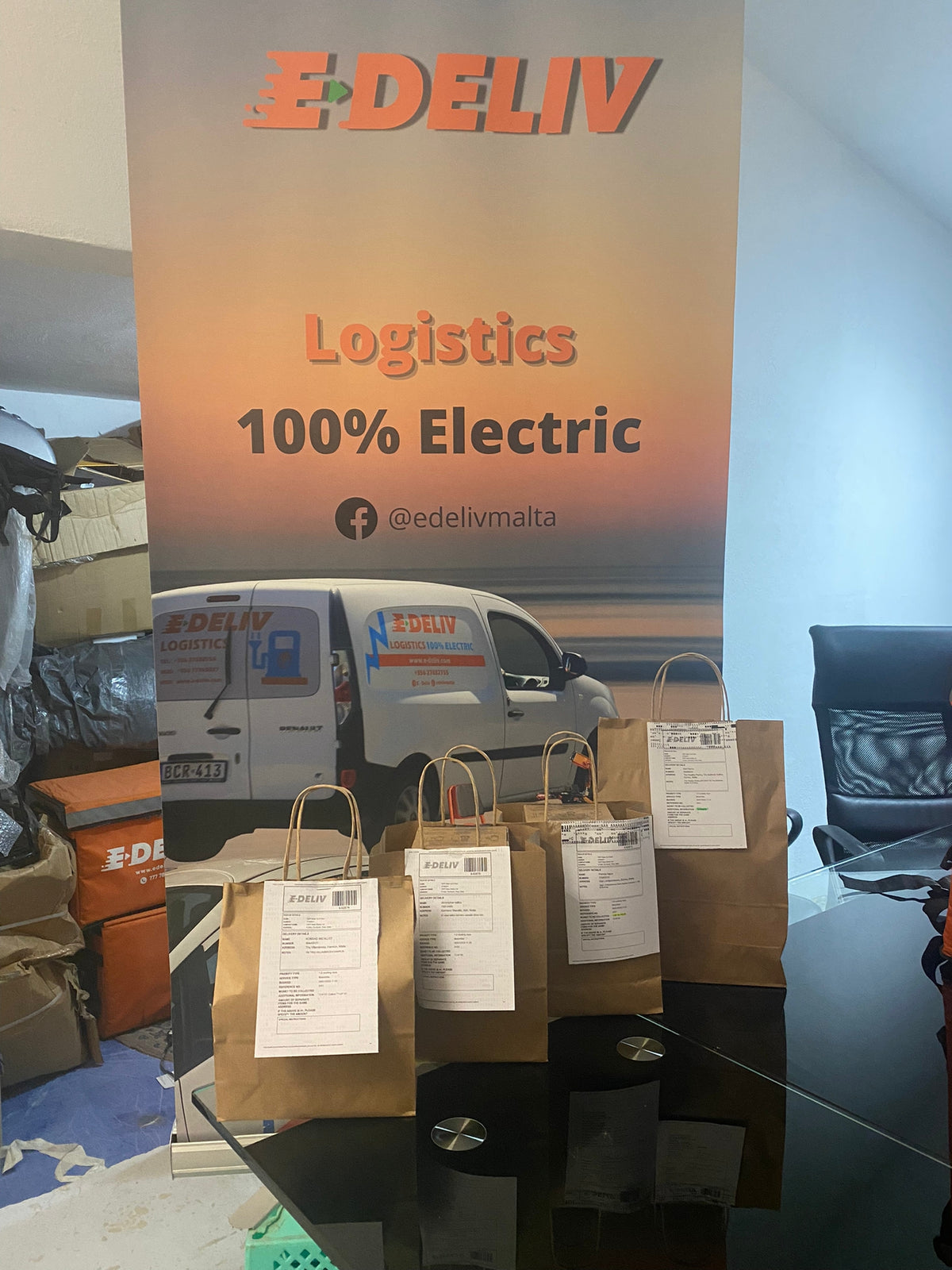 New packaging for deliveries